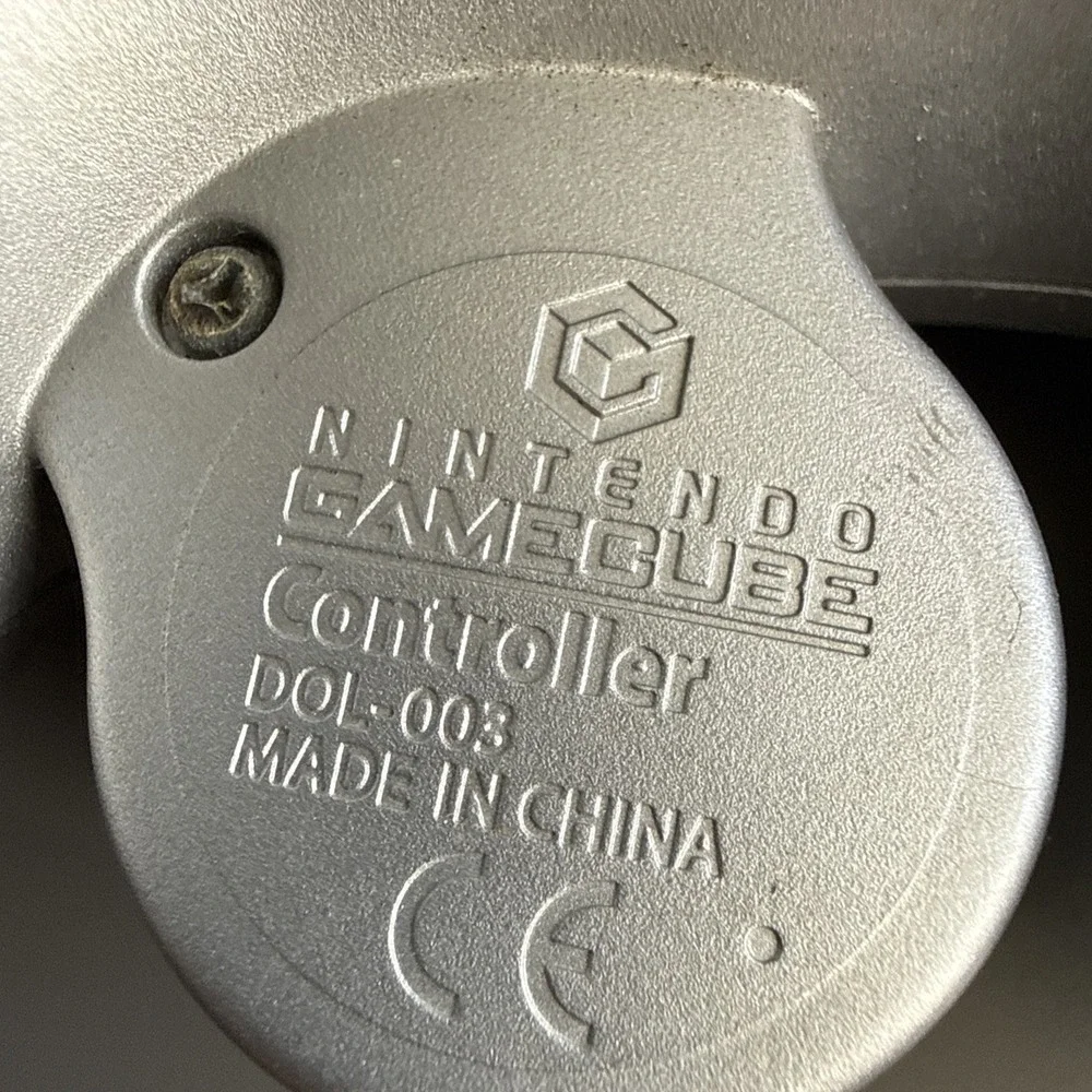 Genuine OEM Nintendo GameCube DOL-003 Platinum Silver Controller Untested